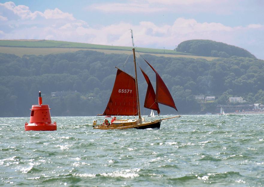 'Periwinkle' Tamarisk 24
'Periwinkle' enjoys racing with the gaffers, Plymouth, July 2017 © Immanuel Craig 2017 