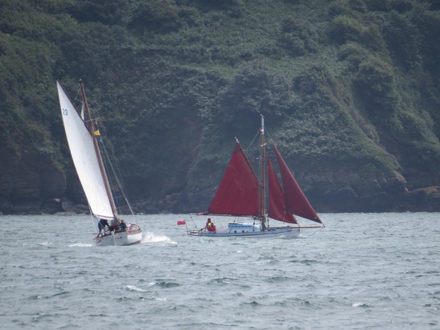 'Carlotta' and 'Minx'
Solent and SW Gaffers race in Plymouth, 2017 © Steve Lorraine 2017 