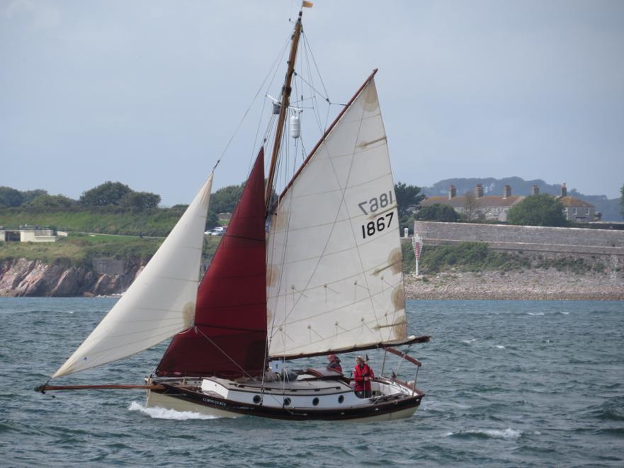 Heard 28 'Corncockle'
SW Gaffers welcome the OGA fleet in Plymouth, July 2017 © Steve Lorraine 2017 