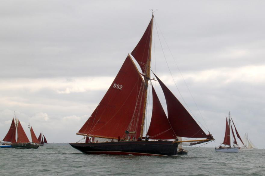 Jolie Brise, based in the Hamble and usually crewed by youngsters © G Flashman 2018 