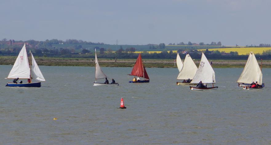 Trailer sail to Tollesbury. Smacks boats racing at Tollesbury Rally, 2014 © Beverley Daley-Yates 2014 