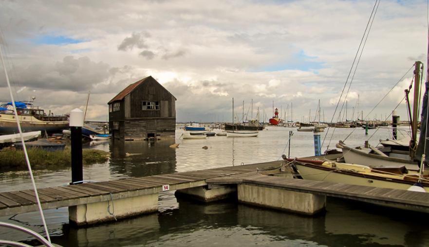 Journey's end. Tollesbury Marina at high water © David Lewin 2014 