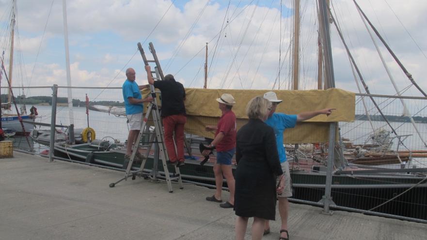East Coast gaffers arrive at Mistley Quay, 2012 ©Beverley Yates 