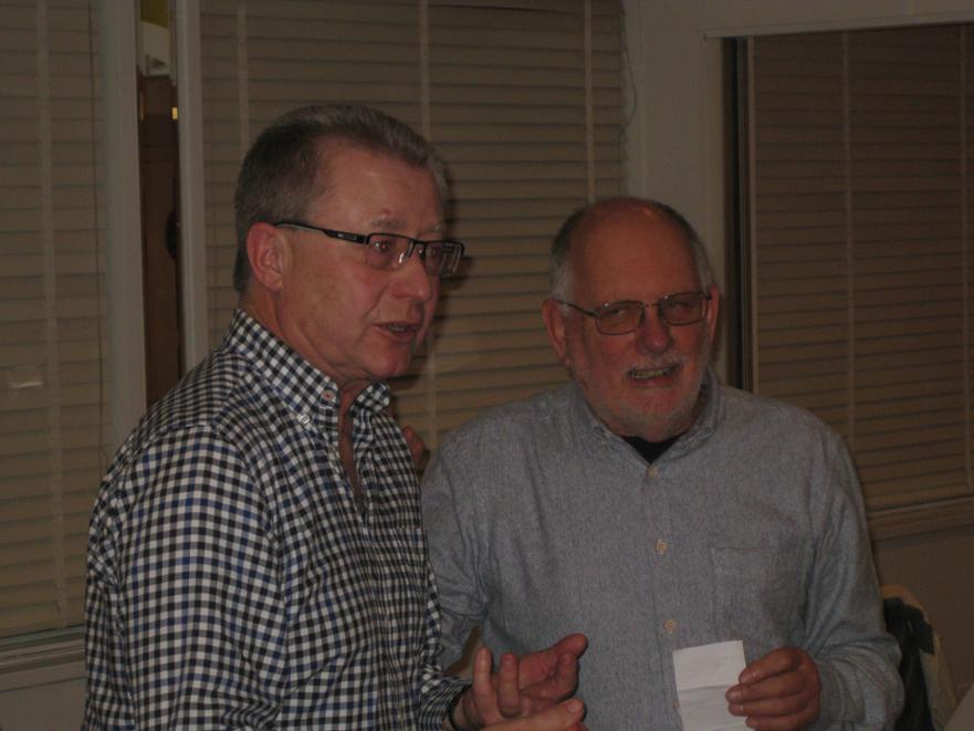 Trevor Rawlinson recounts Mike McCarthys achievements ©Richard Giles 