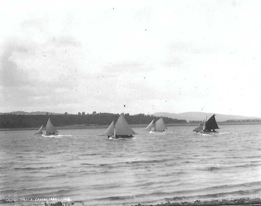 An exciting race in 1894 at Arnside ©Arnside Archives 