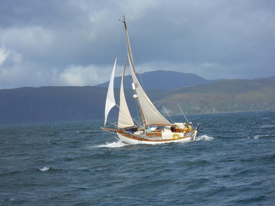 'Naiad' sails off the west coast of Scotland, 2012 ©Nicholas Easthope 