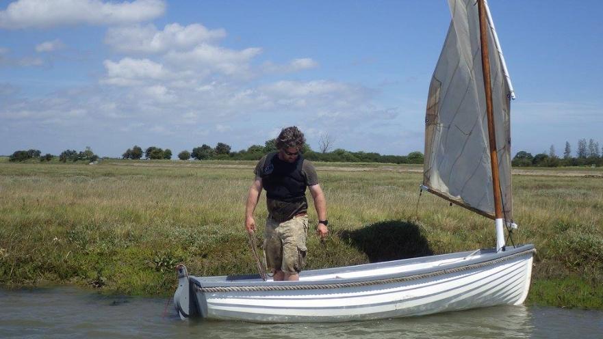 Neva on the mud at Walton ©Pete Sweeney 