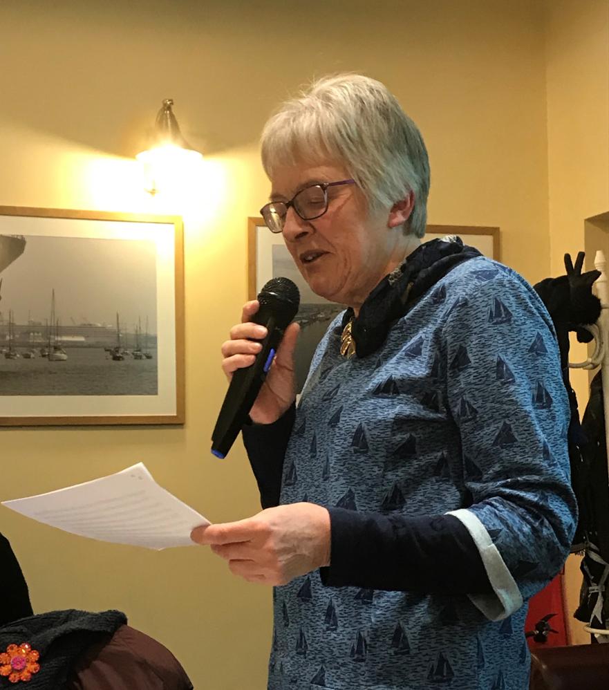 Marion giving us her Secretary Report ©A. Hind 