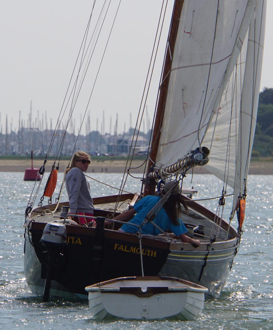 'Juanita' returns to sail with the EC Gaffers, August Cruise, 2017 ©Beverley Yates 2017 