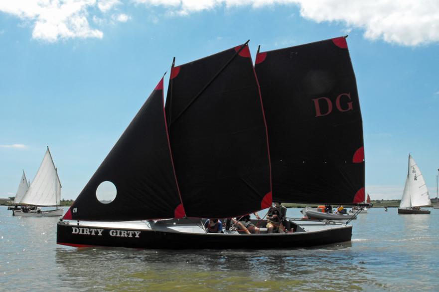 'Dirty Girty', timber/epoxy construction & carbon spars, designed & built by Bob Berk, 1993 ©Sue Lewis 2012 