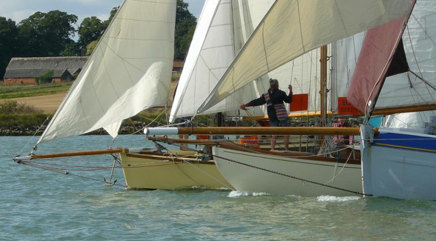 East Coast gaffers join the August Cruise, 2015 ©Sue Lewis 2015 