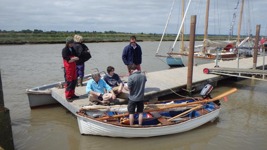 AWOL at Southwold, preparing to head up river ©Alison Cable 2015 