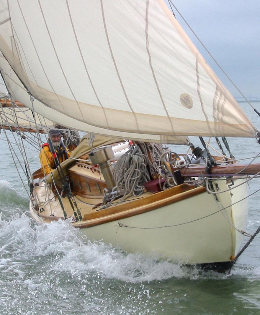 'White Moth', built 1903 Classic gaff ketch built by Major RF Wykeham Martin ©Robert Holden 2007 
