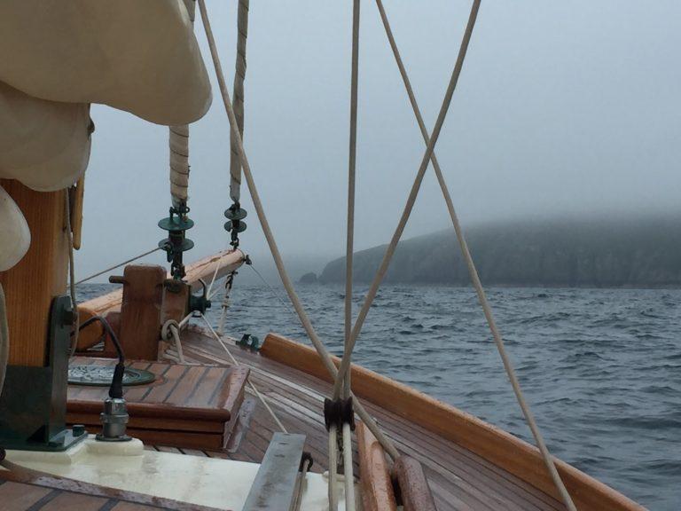 ‘Step back in time’ approaches the Isle of Man from Whitehaven ©Sally Kiddle