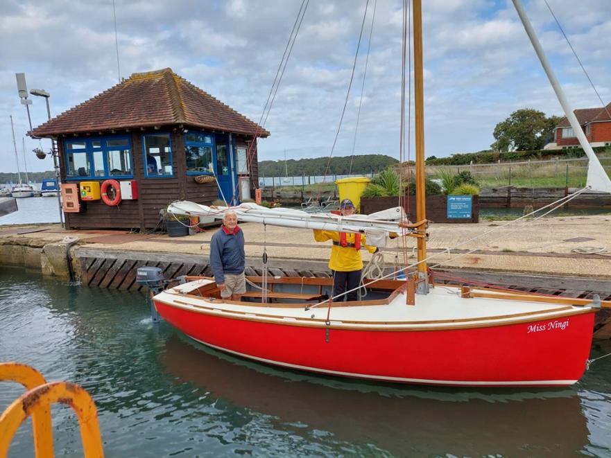 Bernard Bowes and Hannah aboard Miss Ningi ©Jo Tall