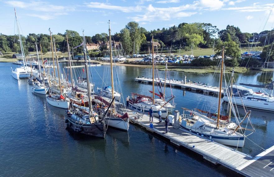 The fleet at Buckler's Hard