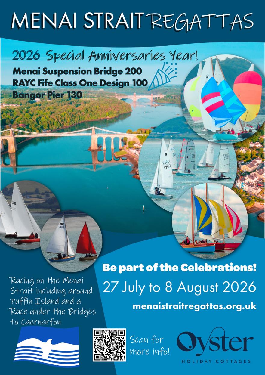 Menai Strait Regattas 2026 Poster