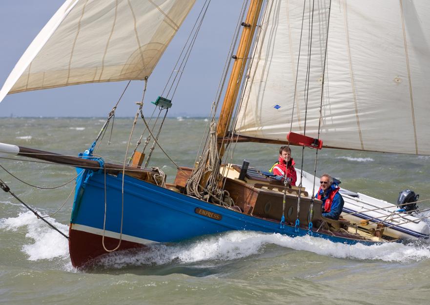 Empress crossing Thames Estuary 