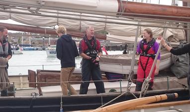 Miranda aboard Amelie rose ©D Shaw